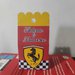 Scatolina festa compleanno evento confetti caramelle Ferrari rosso giallo bimbo comunione cresima 