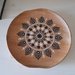 piatto legno mandala dipinto a mano