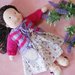 Bambola di stoffa, Waldorf doll con set di abiti e vestito di ricambio, bambola per ragazza altezza 40 cm