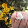 Anello Ciuffetto di panna con fragole, very kawaii