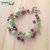 Bracciale di perle giada green purple