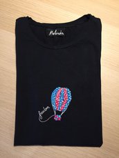 T-Shirt mongolfiera e scritta Freedom