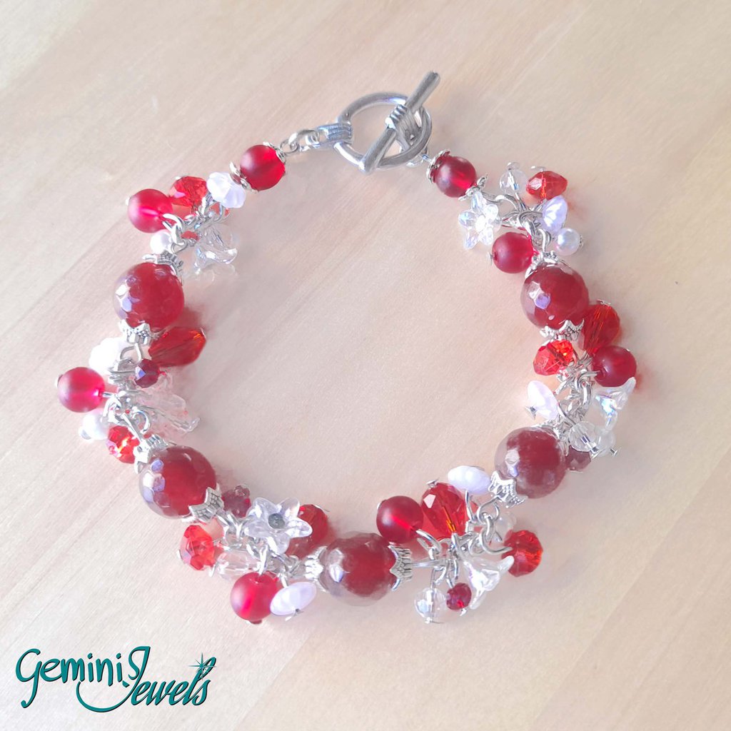 Collana Amazzonite E Giada Rosa Con Perle E Chiusura Dorata