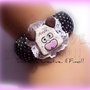 ★★SALDI Bangle Hello Spank a pois :) in fimo e cernit