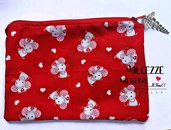 Pochette Borsello -wet bag -chiusura zip - topo infermiere , cute- idrorepellente Portatrucchi, borsello borsa,Assorbenti lavabili