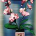 Composizione di orchidee in gomma Eva 