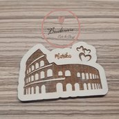 Bomboniera segnaposto Colosseo Roma tema viaggio personalizzato