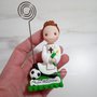 Statuina comunione calcio base quadrata clip