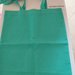 Shopper bag in cotone verde/azzurro