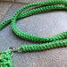portacellulare/portadocumenti verde crochet