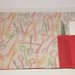 Tovaglietta americana arrotolabile stoffa disegni "posate" colorate