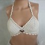 Costume reggiseno bikini donna crochet uncinetto 