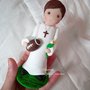 Statuina cake Topper rugby comunione 