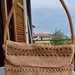 borsa beige marrone uncinetto crochet fatta a mano donna ragazza moda