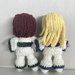 Pattern crochet ABBA  mini dolls in kimonos