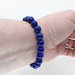 Parure collana e bracciale con perle da 10 mm di autentico lapislazzulo pietre dure naturali chakra cristalloterapia