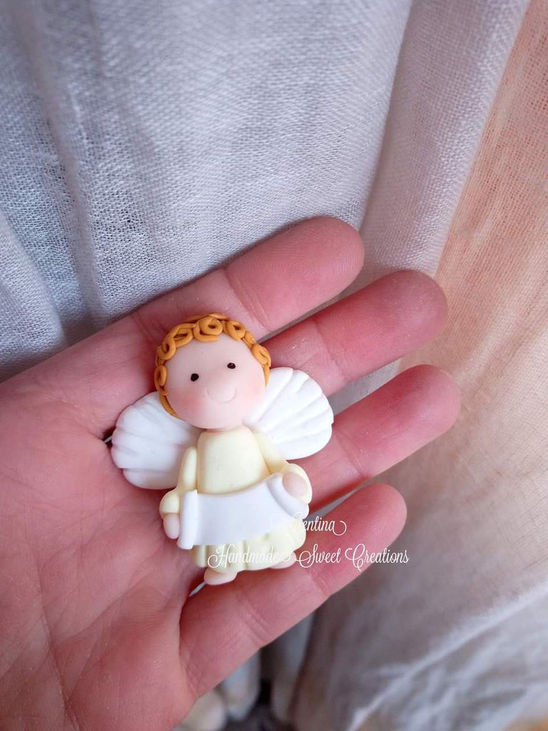 50 Segnaposto Angelo Perlato Bianco - Per Matrimonio, Battesimo, Comunione - Foto 3