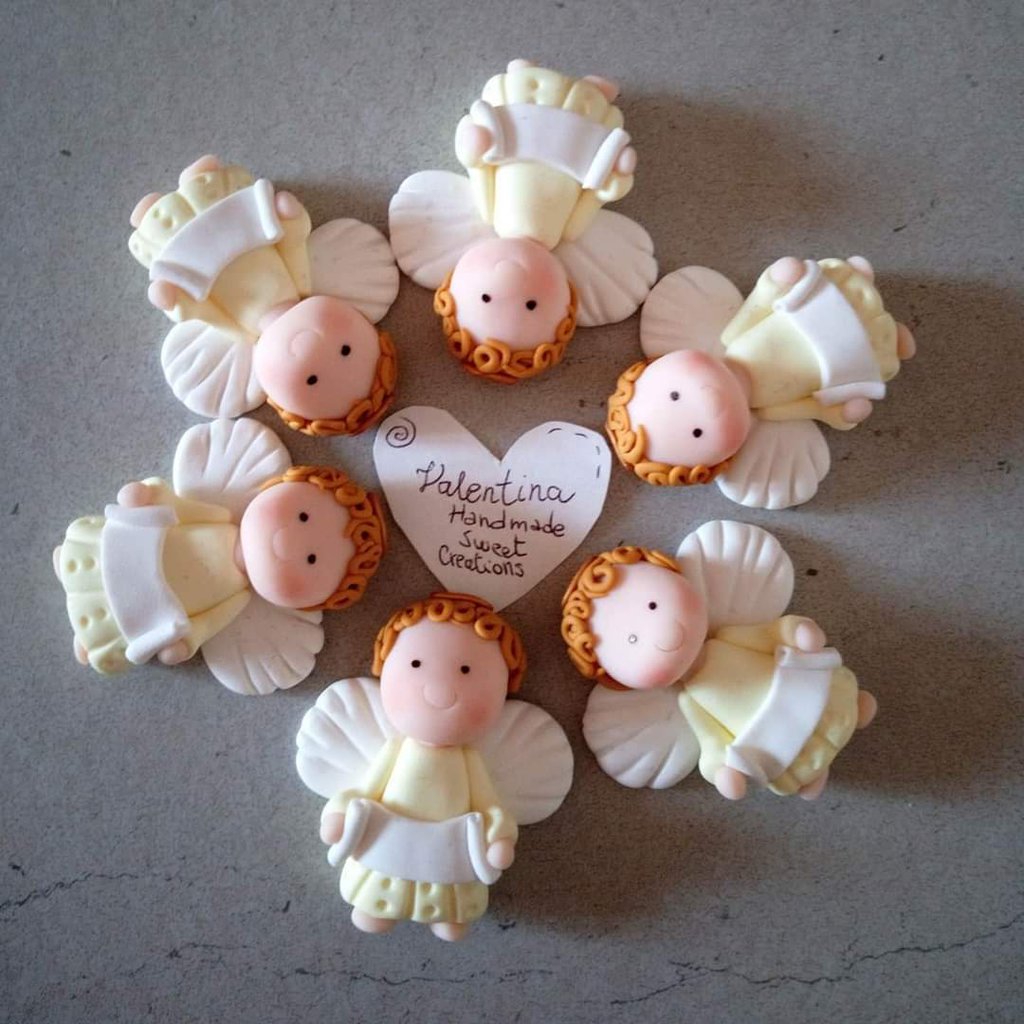 50 Segnaposto Angelo Perlato Bianco - Per Matrimonio, Battesimo, Comunione - Foto 14