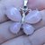 Portachiavi con ciondolo farfalla portafortuna in autentico quarzo rosa pietre dure naturali chakra cristalloterapia