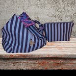 Fascia Per Capelli Donna Natalizia Con Nodo - Fatta A Mano, Decorata Con Perline E Diamantini - Diametro 14 Cm - Accessorio Moda Per Feste