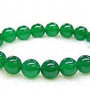 Bracciale elastico unisex in autentica giada verde pietre dure naturali chakra cristalloterapia