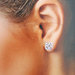 orecchini lilla, orecchini piccoli a lobo, orecchini con perline, orecchini quadrati, orecchini leggeri, euphoria orecchini