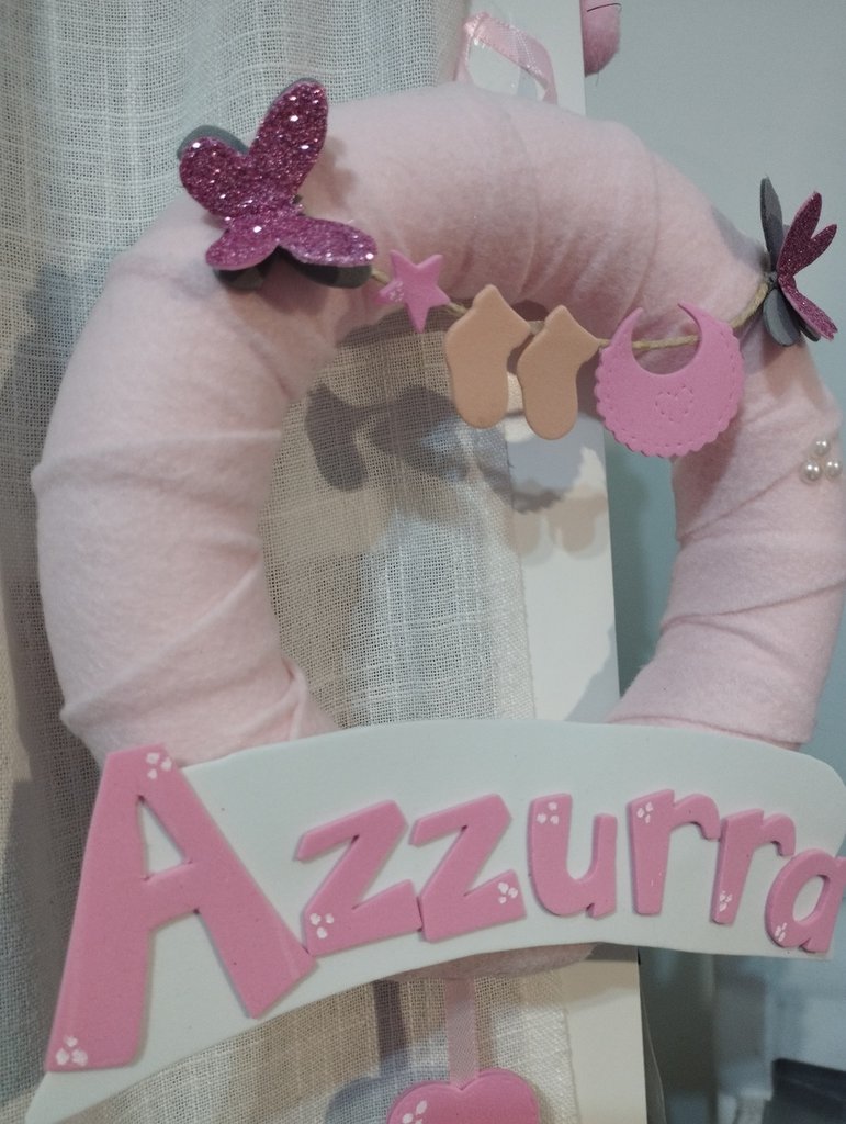 Eonsui Ghirlanda Di Fiocchi Rosa | Decorazione Pre-Stringata | 2 Pezzi