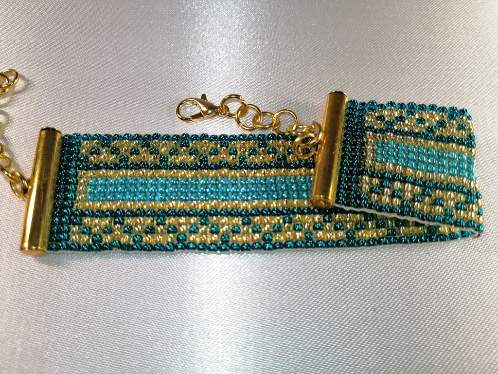 Collana Lunga Con Perle Di Fiume E Perline In Vetro, Realizzata A M Con Filo Di Cotone Cerato