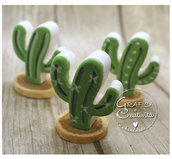Gessetto cactus dipinto