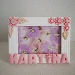 Zinello Design Cornice Portafoto Magnetica In Legno – Personalizzata "Mamma Ti Amo", Per Frigo O Tavolo, Formato 10x15 Cm