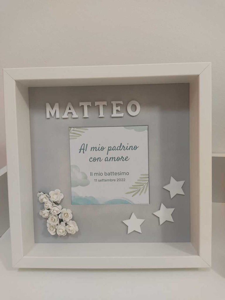 Body Neonato Personalizzabile Per Battesimo - Con Nomi Padrino E Madrina, Idea Regalo Originale - Foto 2