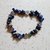 Bracciale in pepite chips elastico in cristallo di sodalite