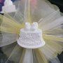 Torta cake baby in gesso ceramico profumato su tulle 