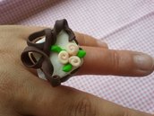 anello "nastro di cioccolata"