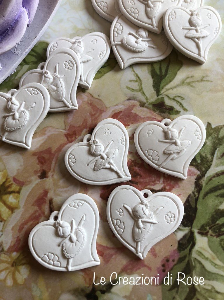 50*Gessetti profumati artigianali a forma di Cuore Spirale per Noz