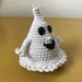 Pattern crochet Halloween  mini ghost tutorial by Kate Makaro