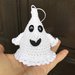 Pattern crochet Halloween  mini ghost tutorial by Kate Makaro