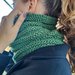 Scaldacollo verde modelli unisex fatto a mano in lana merinos