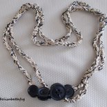 Collana Girocollo Con Fiori In Mezzo Cristallo Rosa Cipria Fatta A Mano Peonia - Foto 9