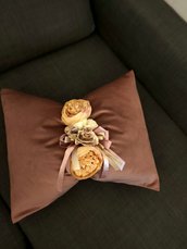 Cuscino fiocco in velluto 