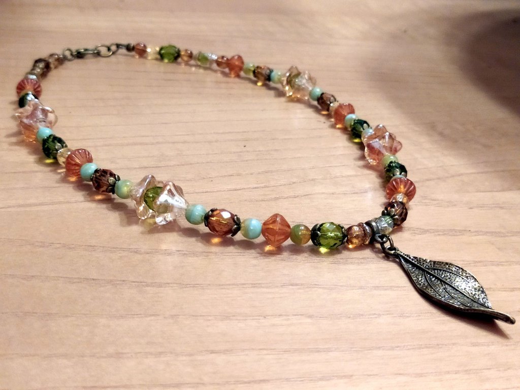 Collana Girocollo Gotica Con Ciondolo Foglia - Design Elegante E Misterioso Per Donne - Foto 2