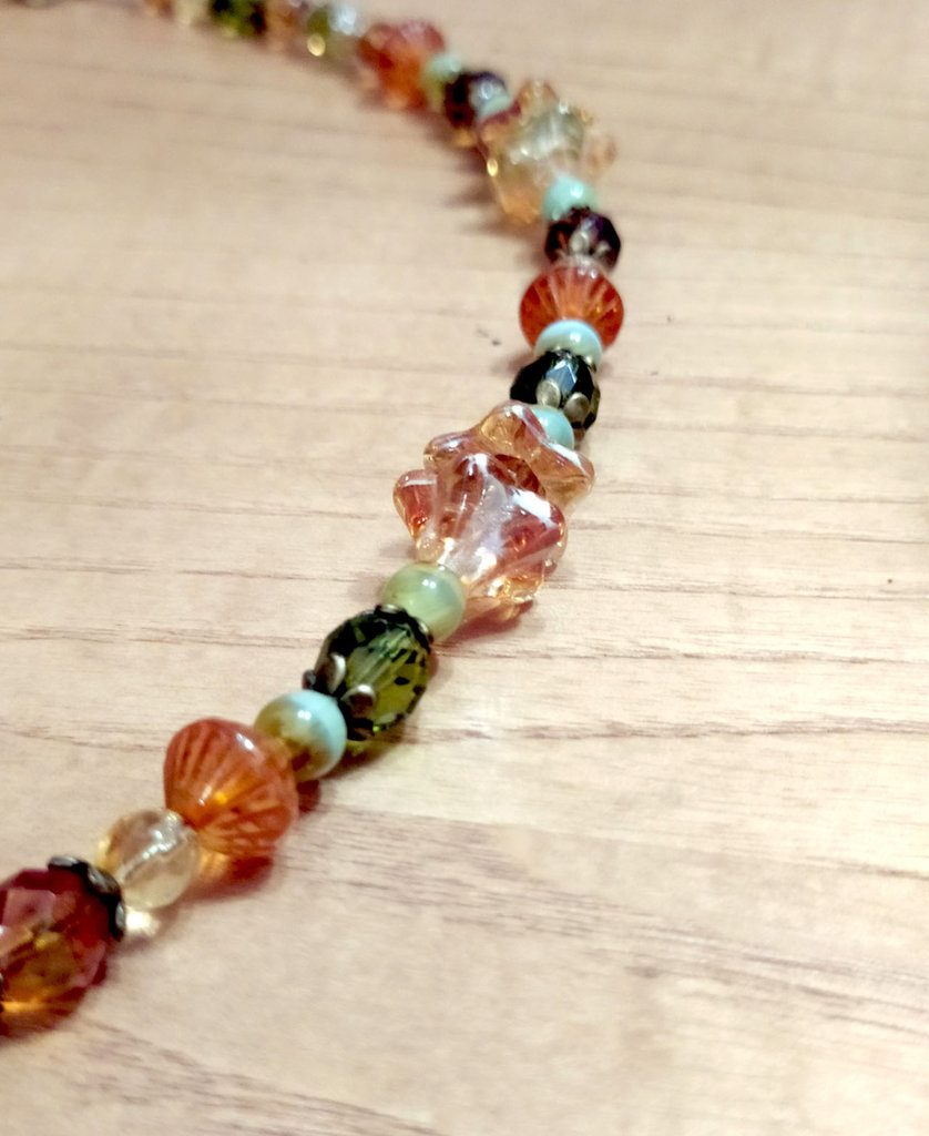 Collana turca a strati con perline blu – Gioiello boho a più fili
