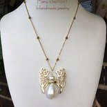 Collana Con Ciondolo Angelo In Argento Placcato - Poesia Per Figlia, Q Custom Designs - Foto 6