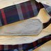 Cintura fusciacca vita alta in stoffa tartan scozzese 