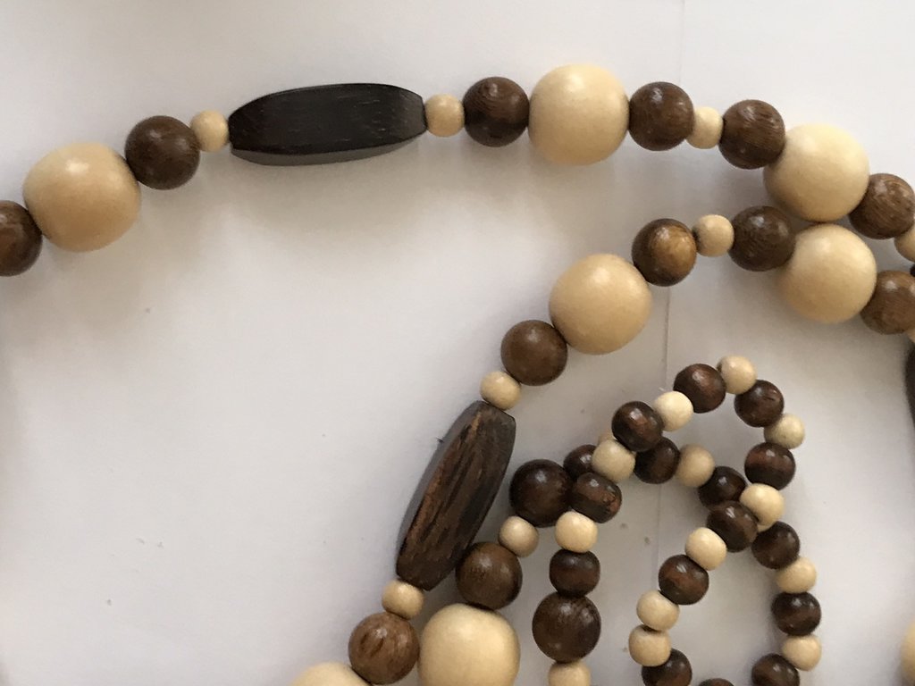 Collana Di Perline Di Legno Marrone,collana Di Perline Lunga,collana Di Perline Grosso,collana Di Perline Grandi,collana Di Perline Di Legno,collana Di Perline Grandi,gioielli Di Legno - Italia