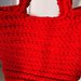 borsa uncinetto crochet bag rossa invernale