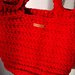 borsa uncinetto crochet bag rossa invernale