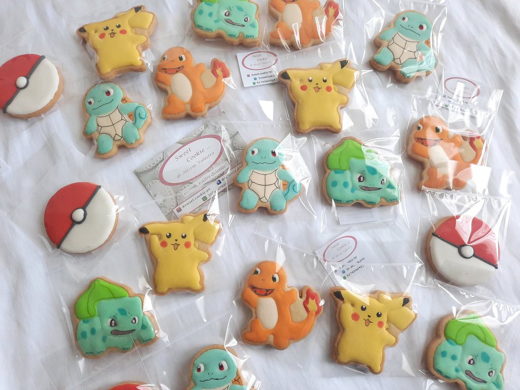 biscotti pokemon per festa compleanno festa a tema - Cake design 