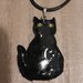 Collana con pendente gatto nero