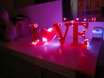 SCRITTA LOVE LED